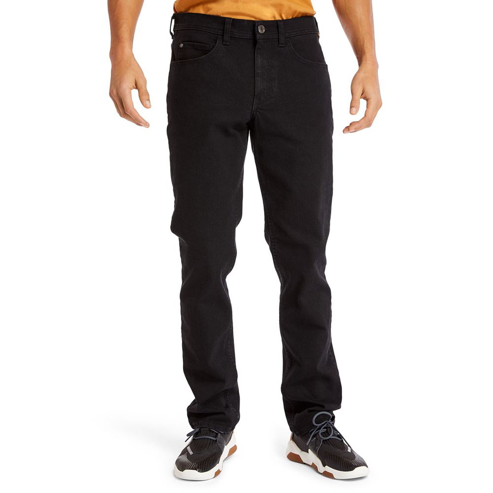 Timberland Mens Pants Sargent Lake Slim Fit Denim - Black - India VT7031284